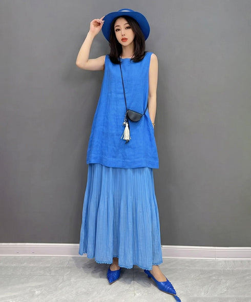 Pleat Ease Dress