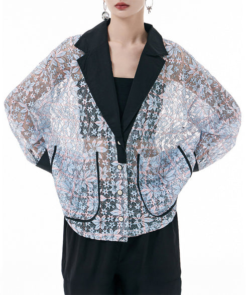 Floral Lace Sheer Jacket