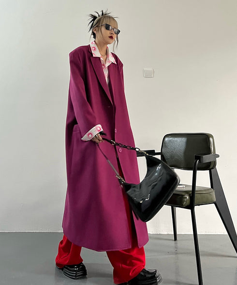 Magenta Long Coat