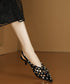 Stud Grid Sling Heel