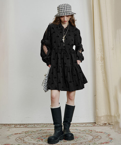 Cherry Veil Dress