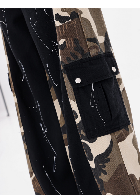 Camouflage Docking Wide Cargo Pants
