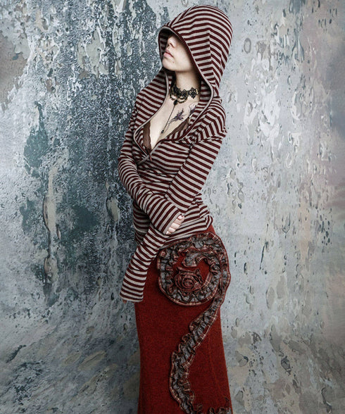 Rose Ruffle Mermaid Skirt