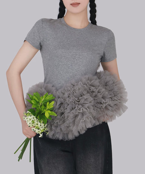 Orphina Ruffle Hem Top