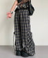 Plaid Vest Top & Cargo Wide Pants Series