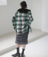 Frill Collar Plaid Jacket