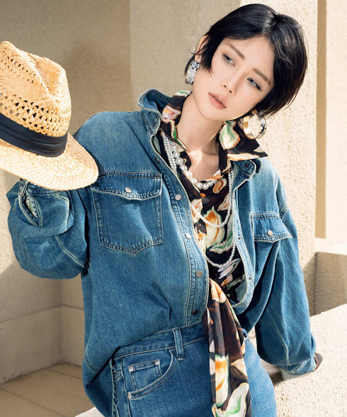 Washed Denim Pocket Shirt