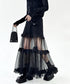 Sheer Tiered Skirt