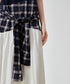 Layered Check Design Dress