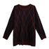 Geometric Pattern Knit Sweater