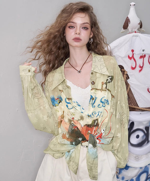 Sail Map Blouse