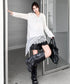 Mirevane Angled Hem Top