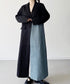 Contrast Paneled Tailored Coat