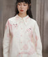 Pink Panther Graphic Collar Blouse