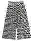 Geometric Pattern Wide Pants