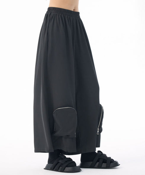 Zip Pocket Wide Pants