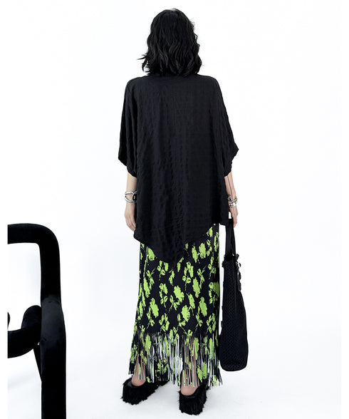 Side Button Hem Blouse