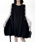Side Button Balloon Dress