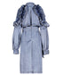 Ruelle Frill Denim Coat
