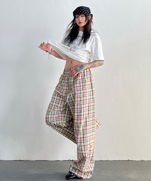 Plaid Ease Pants