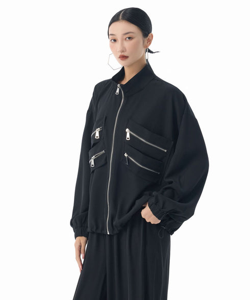 MultiPocket ZipUp Top