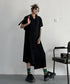Dark Loose Shirt Dress