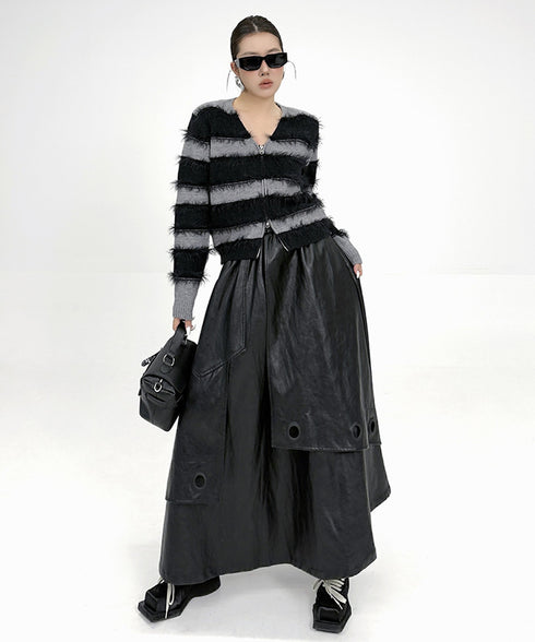 Bicolor Zip Top & Skirt Co-ord