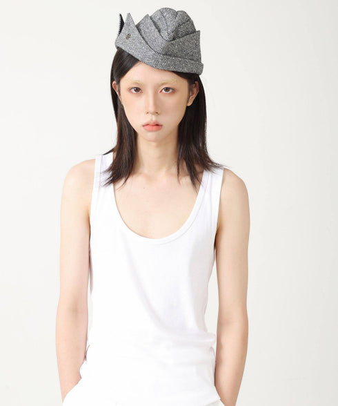 Herringbone Fold Cap