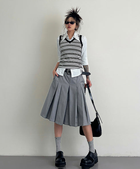 Center Pleat Culottes