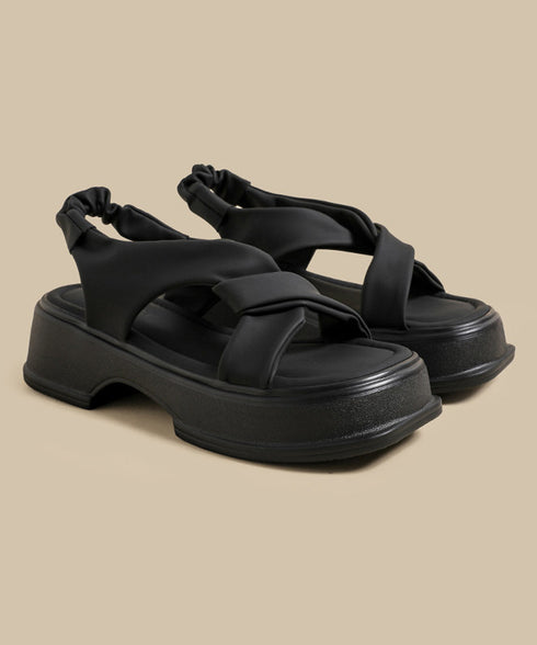 Twist Loop Platform Sandal