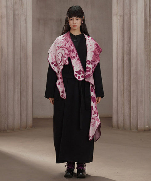 Leopard Art Knit Stole