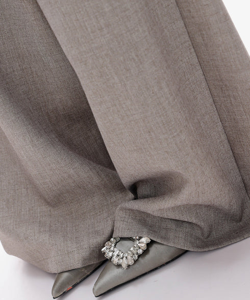 Drape Belt Wide Slacks