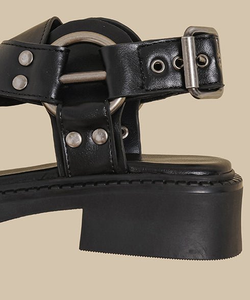 Ring Strap Platform Sandals