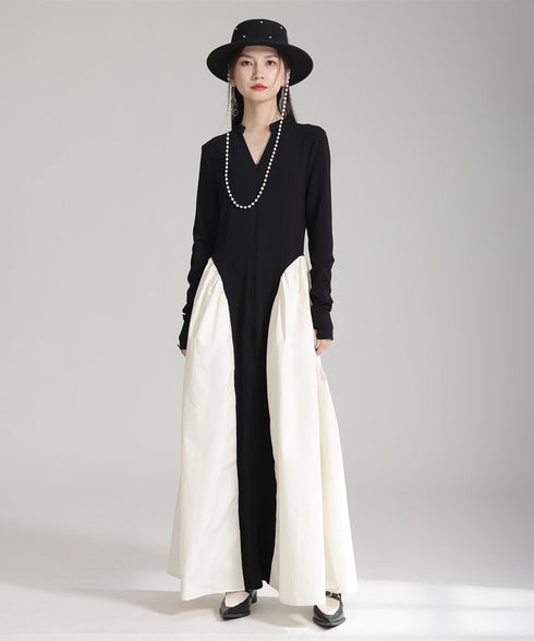 Glossy Dot Bow Blouse