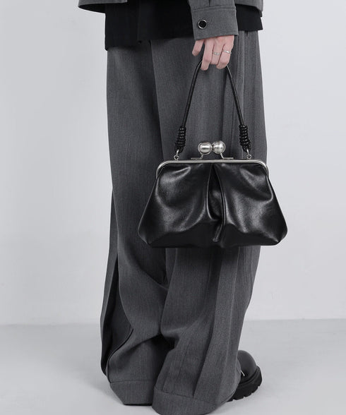 Metal Clasp Soft Bag