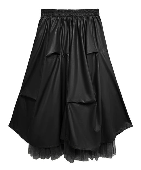 Layered Balloon Mesh Skirt