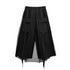 Black Mesh Layered Skirt
