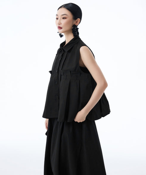 Nivelle Pleat Blouse