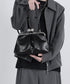 Metal Clasp Soft Bag
