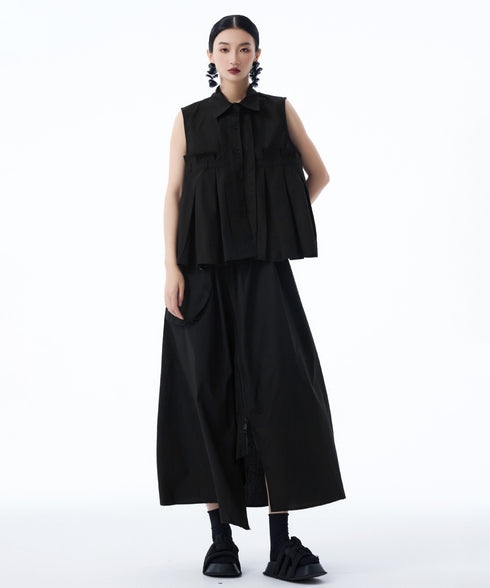Nivelle Pleat Blouse