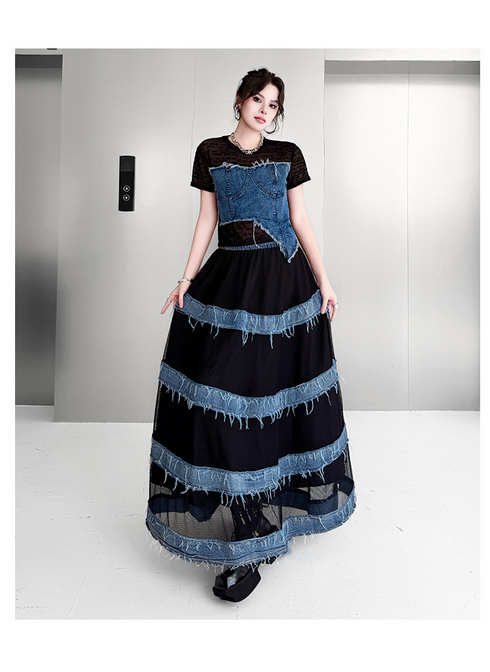 Fray Tier Skirt