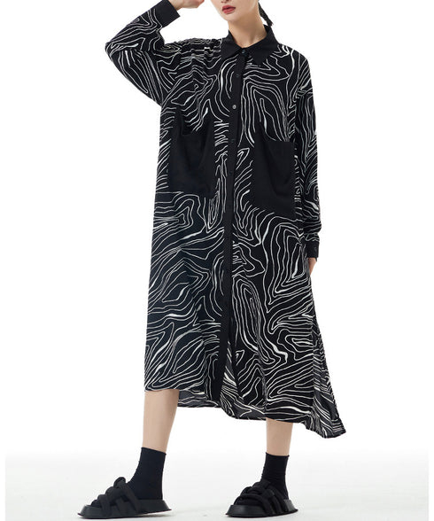 Contour Line Pocket Dress