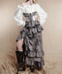 Layered Frill Lace-Up Corset Belt