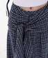 Grid Wrap Wide Pants