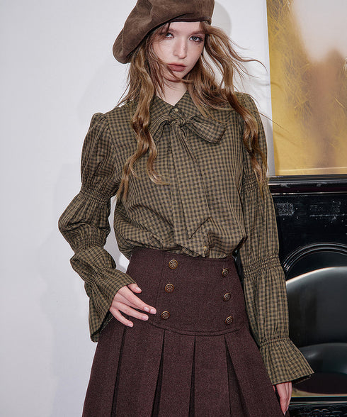 Check Muse Blouse