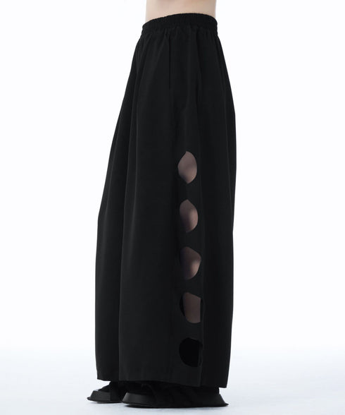 Dot Slit Wide Pants