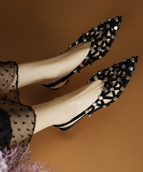 Stud Grid Sling Heel