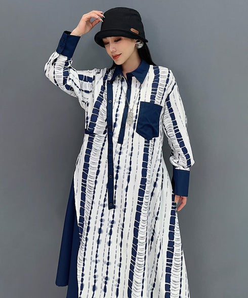 Colorful Graphic Polo Top