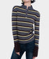 Stripe Thumbhole Rib Top