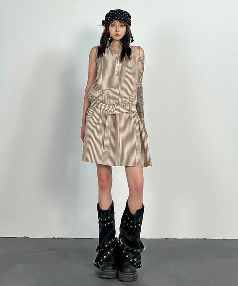 Belted Stripe Dress